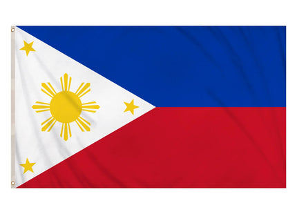 Philippinen-Flagge 5 Fuß x 3 Fuß – große wetterfeste Nationalflagge für draußen und drinnen TK Gruppe® Grosshandel 