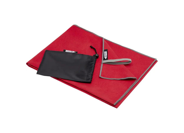 Pieter ultraleichtes GRS Handtuch 50 × 100 cm - rot: Schnell trocknend, ideal für Reisen und Outdoor-Aktivitäten TK Gruppe® Grosshandel 