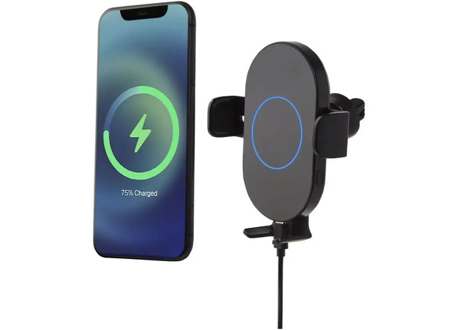 Pilot 15W Automatisches Kabelloses Autoladegerät in Schwarz TK Gruppe® Grosshandel 