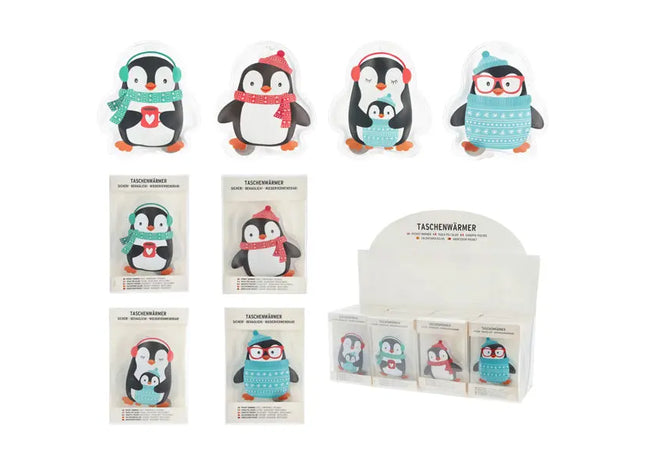 Pinguin Taschenheizkissen, Design 2, 4er-Set TK Gruppe® Grosshandel 
