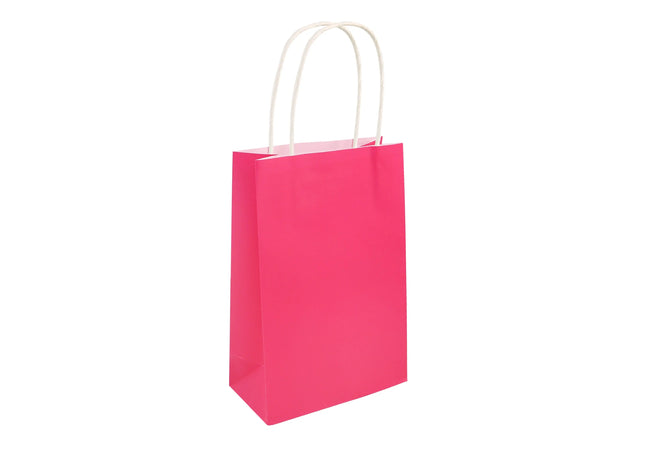 Pinke Tragetasche mit Griff 14x21x7 cm | Modische Umhängetasche TK Gruppe® Grosshandel 
