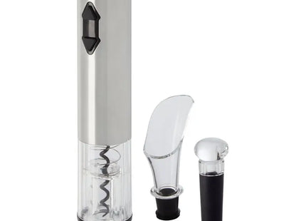 Pino Elektrokorkenzieher-Set in Silber mit Weinzubehör, elegant & funktionell TK Gruppe® Grosshandel 