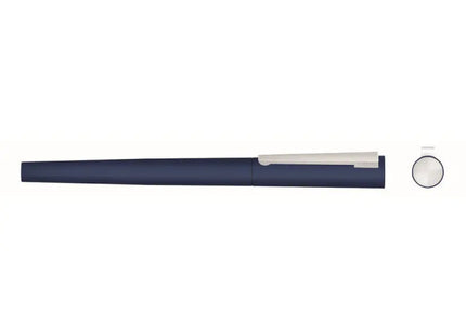 Pinsel R Gummi Griff Rollerball Stift, Tiefblau - Elegant Serie TK Gruppe® Grosshandel 