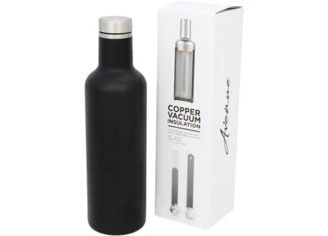 Pinto Kupfer-Vakuum Isolierflasche, 750ml - Tiefschwarz TK Gruppe® Grosshandel 