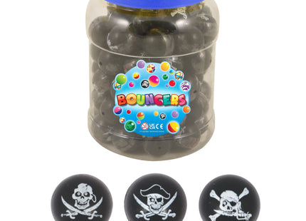 Piraten-Jet-Bälle 3,3 cm, 6 verschiedene Motive, hochgesprungene Mini-Bälle für Themenpartys und Spiele TK Gruppe® Grosshandel 