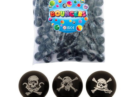 Piraten-Jetball 3,3 cm, 6 verschiedene Designs, hochgesprungener Miniball für Themenspiele und Geschenke TK Gruppe® Grosshandel 