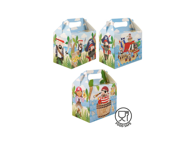 Piraten-Lunchbox für Kinder, 14L x 9,5B x 12H cm, Bento-Box in 3 Designs TK Gruppe® Grosshandel 