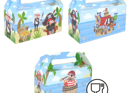 Piraten-Lunchbox, 22,5L x 9,5B x 12H cm, 3 Varianten, Kinder Brotzeitbox TK Gruppe® Grosshandel 