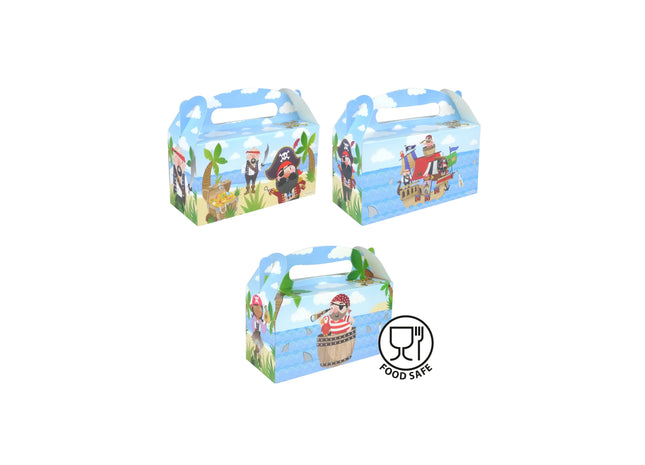 Piraten-Lunchbox, 22,5L x 9,5B x 12H cm, 3 Varianten, Kinder Brotzeitbox TK Gruppe® Grosshandel 