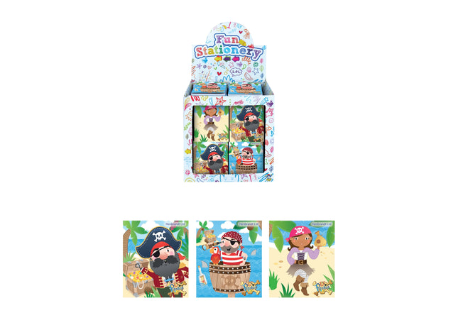 Piraten-Notizbuch 7 x 6 cm – 10 Seiten, kompakte Größe für Kinder TK Gruppe® Grosshandel 