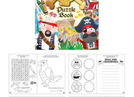 Piraten-Rätselbuch für Kinder – 16 Seiten, 10,5 x 14,5 cm, Spaß & Lernen TK Gruppe® Grosshandel 