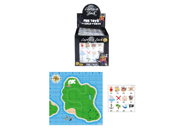 Piraten-Schatzkartenspiel, 195 mm x 195 mm – Spannende Outdoor-Spiele für Kinder TK Gruppe® Grosshandel 