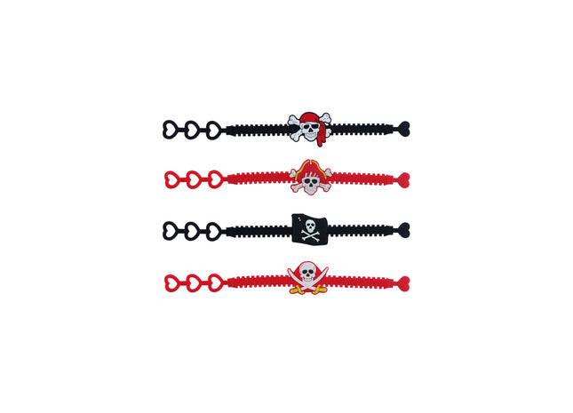 Piratenarmband, 19 cm, 4 verschiedene Designs - Modisches Piratenzubehör für Kinder TK Gruppe® Grosshandel 