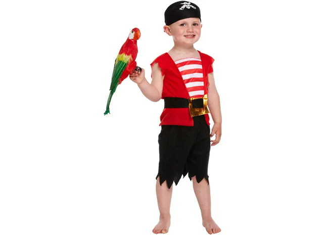 Piratenkostüm für Kinder, Jungen, 3 Jahre, Hochwertiges Kinderkostüm TK Gruppe® Grosshandel 