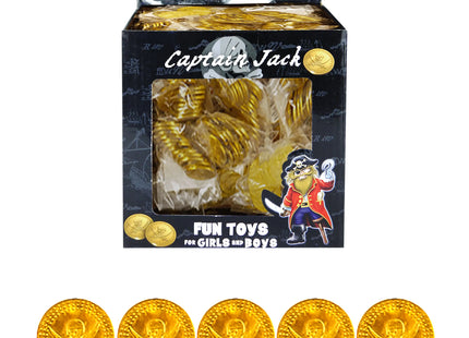 Piratenmünzen Gold - 2,4 cm, 12 Stück TK Gruppe® Grosshandel 