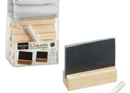 Platzkarten aus Schiefer im 6er Set – Stilvolle Tischkarten für besondere Anlässe TK Gruppe® Grosshandel 