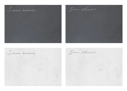 Platzmatten mit Inspirierenden Sprüchen, 4er-Set, 44x29cm – Tischakzent TK Gruppe® Grosshandel 