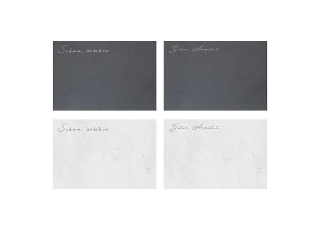 Platzmatten mit Inspirierenden Sprüchen, 4er-Set, 44x29cm – Tischakzent TK Gruppe® Grosshandel 