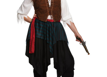 Plus Size Damen Piratenkostüm Karibik: Authentische Seeräuberin-Verkleidung für Erwachsene TK Gruppe® Grosshandel 