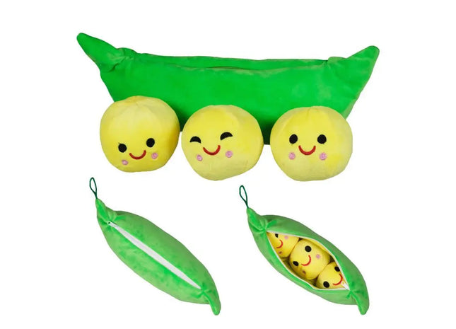 Plüsch-Erbsen in einer Schote "Ebbi", 40 cm TK Gruppe® Grosshandel 