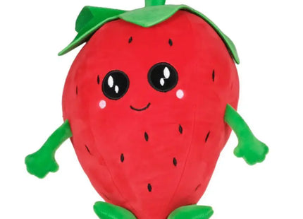 Plüsch Erdbeere mit Gesicht namens "Berry", 30 cm groß TK Gruppe® Grosshandel 