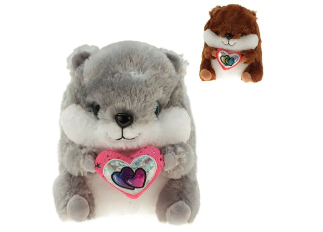 Plüsch-Hamster "Glitzi" mit Herz, 90 cm TK Gruppe® Grosshandel 