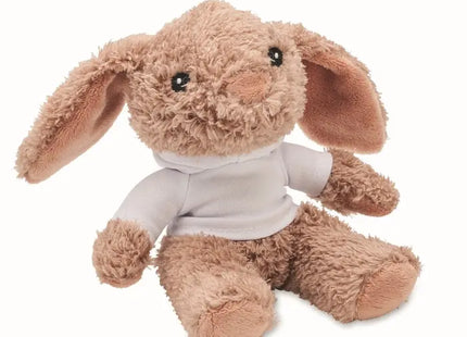 Plüsch-Hase BUNNY in Weiß mit modischem Hoody – Kuscheltier für Kinder TK Gruppe® Grosshandel 