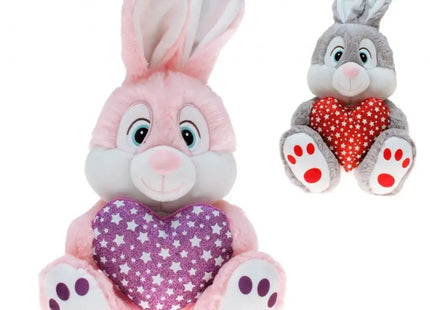 Plüsch-Hase "Herzi" mit Glitzerherz, 40 cm TK Gruppe® Grosshandel 