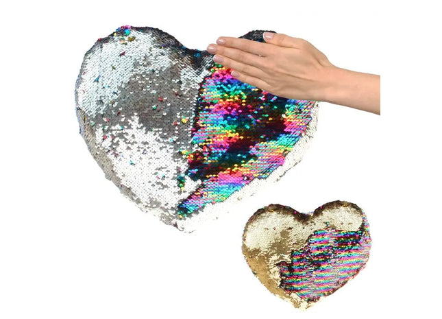 Plüsch-Herz „Glamour“ mit Pailletten, 50 cm TK Gruppe® Grosshandel 