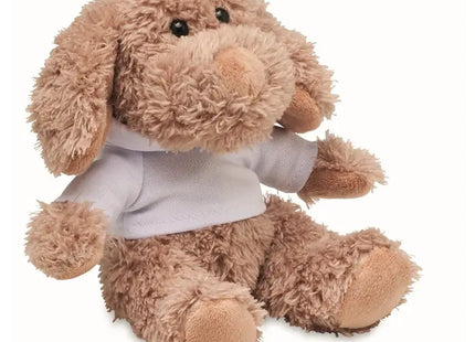 Plüsch-Hund DOGGY in Weiß mit trendigem Hoody – Kuschelfreund für alle Altersgruppen TK Gruppe® Grosshandel 