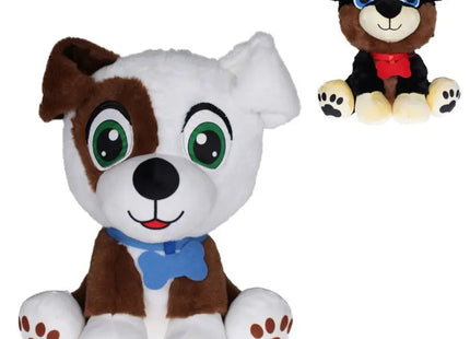 Plüsch Hund mit Knochen "Bruno", 20 cm TK Gruppe® Grosshandel 