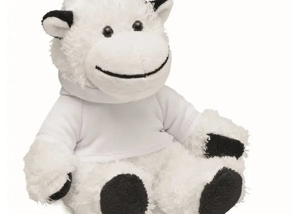 Plüsch-Kuh MANNY in Weiß mit coolem Hoody – Ideal als kuscheliges Geschenk TK Gruppe® Grosshandel 