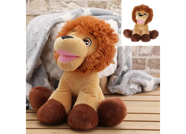 Plüsch Löwe Spielzeug - Mittelgroß, ca. 30cmH, Weiches Kuscheltier für Kinder & Kleinkinder TK Gruppe® Grosshandel 