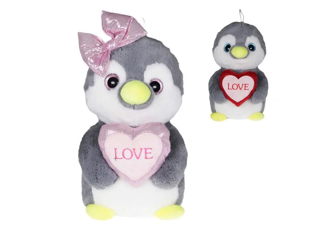Plüsch-Pinguin mit Herz "Couple", 40 cm TK Gruppe® Grosshandel 