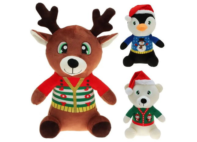 Plüsch Weihnachtstiere 25cm TK Gruppe® Grosshandel 