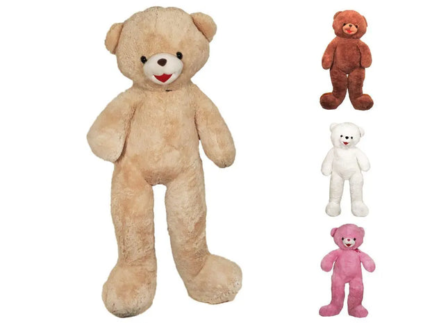 Plüschbär Bärbel, 140 cm , 4-fach sortiert. TK Gruppe® Grosshandel 