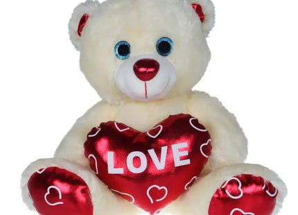 Plüschbär "Chrom-Love" mit Herz, 25 cm TK Gruppe® Grosshandel 