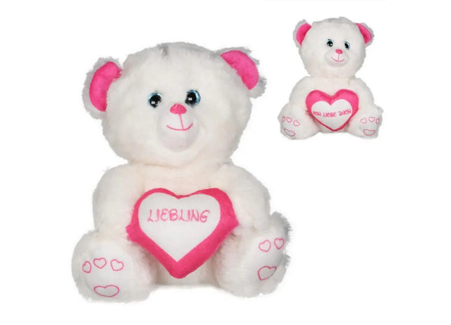 Plüschbär "Liebling" mit Herz, 18 cm TK Gruppe® Grosshandel 