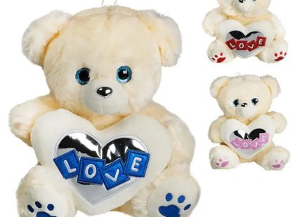 Plüschbär mit Herz, "Chrom" , 90 cm  groß TK Gruppe® Grosshandel 