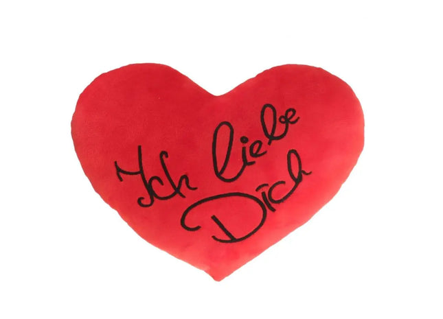 Plüschherz "Ich liebe Dich" in Rot, 20 cm. TK Gruppe® Grosshandel 