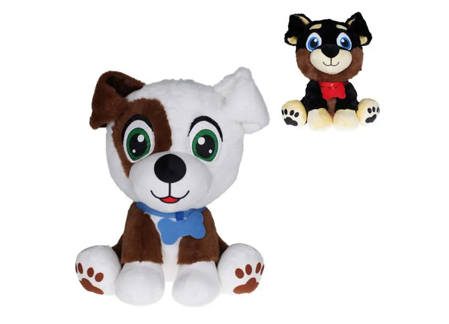 Plüschhund „Bruno“ mit Knochen, 25 cm TK Gruppe® Grosshandel 