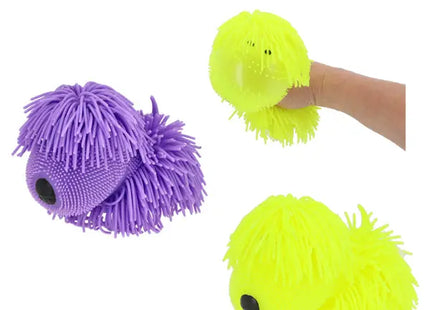 Plüschige Zottel-Hunde Figuren, 6er-Set, Höhe 12 cm - Niedliche Pelzige Spielzeughunde TK Gruppe® Grosshandel 