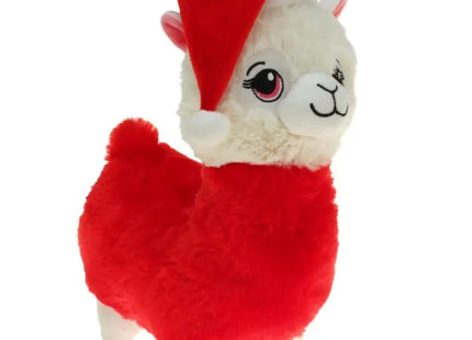 Plüschlama "Santa", 45 cm TK Gruppe® Grosshandel 