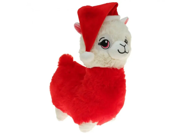 Plüschlama "Santa", 50 cm TK Gruppe® Grosshandel 