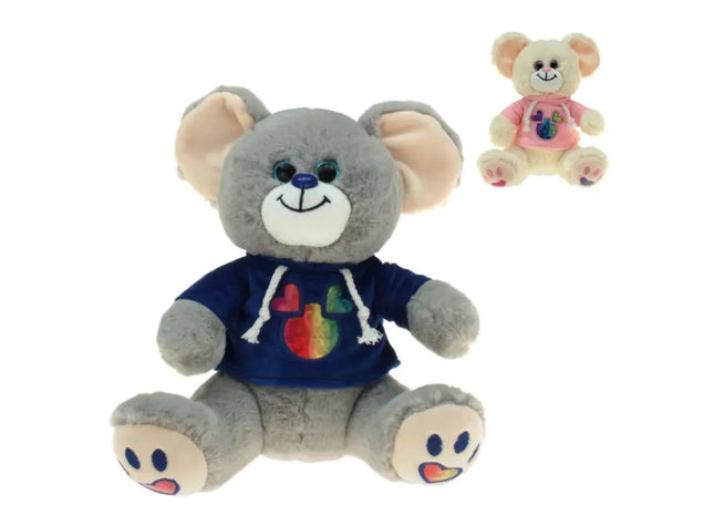 Plüschmäuse "Maxi & Mira" mit Chromshirt, 30 cm TK Gruppe® Grosshandel 