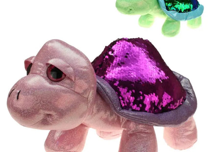 Plüschschildkröte mit glänzenden Pailletten "Shiny",  55cm TK Gruppe® Grosshandel 