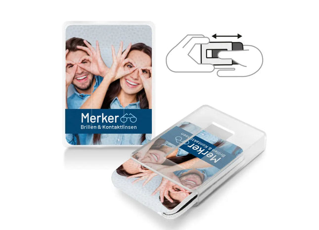 PocketCleaner Brillen- & Displayreiniger mit individuellem Digitaldruck TK Gruppe® Grosshandel 