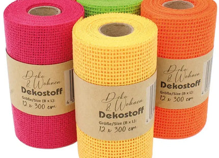 Polyester Craft Fabric 12x300cm, Assorted Neon Colors TK Gruppe® Grosshandel 