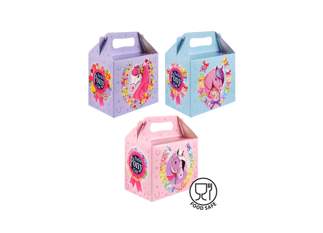 Ponys Lunchbox 14Lx9,5Wx12H Cm - Kinder Brotdose, 3 Motive TK Gruppe® Grosshandel 