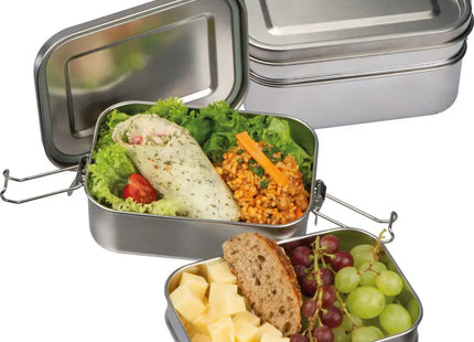 Porto Alegre Lunchbox in Silver Grey - Stylish, Compact, Durable Meal Container TK Gruppe® Grosshandel 